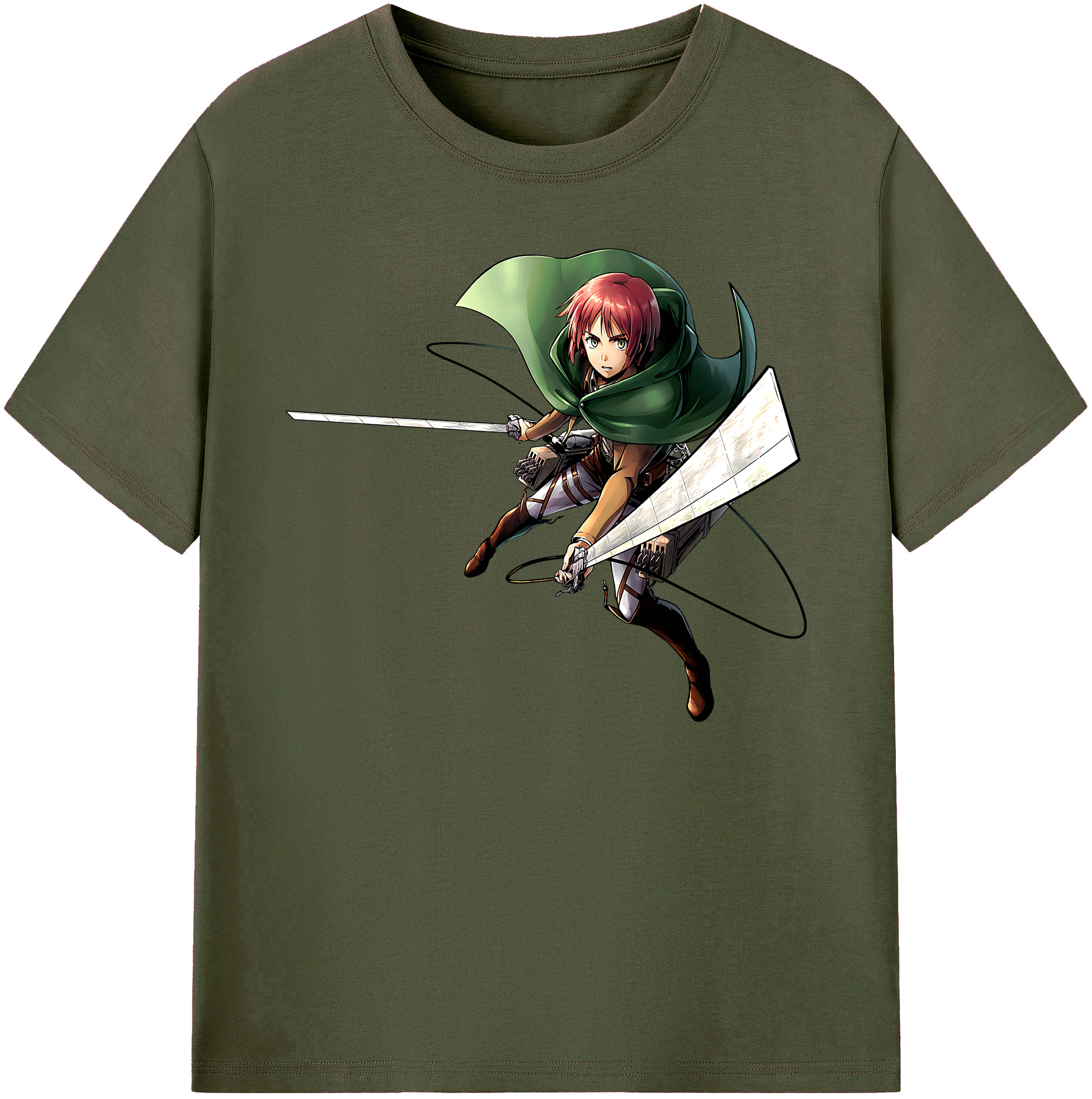（画像用） 進撃の巨人 Attack on Titan 綿100％ メンズ半袖Tシャツ｜肌触りやわらか＆通気性
